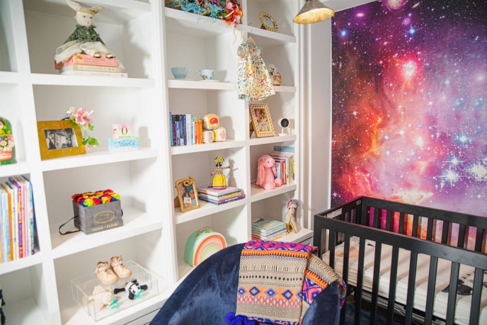 galaxy themed baby room